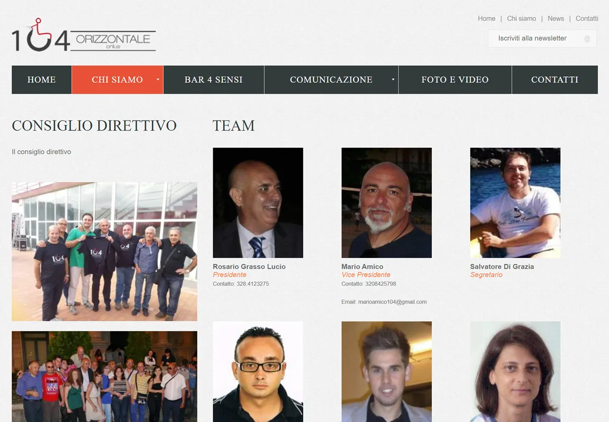 Chi siamo - Consiglio direttivo e team